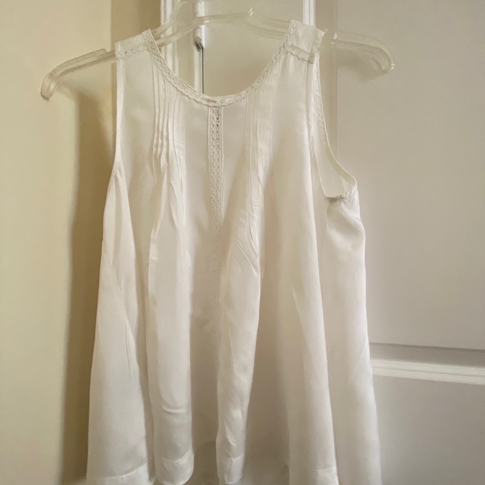 MNG Mango Blouse Top White 8